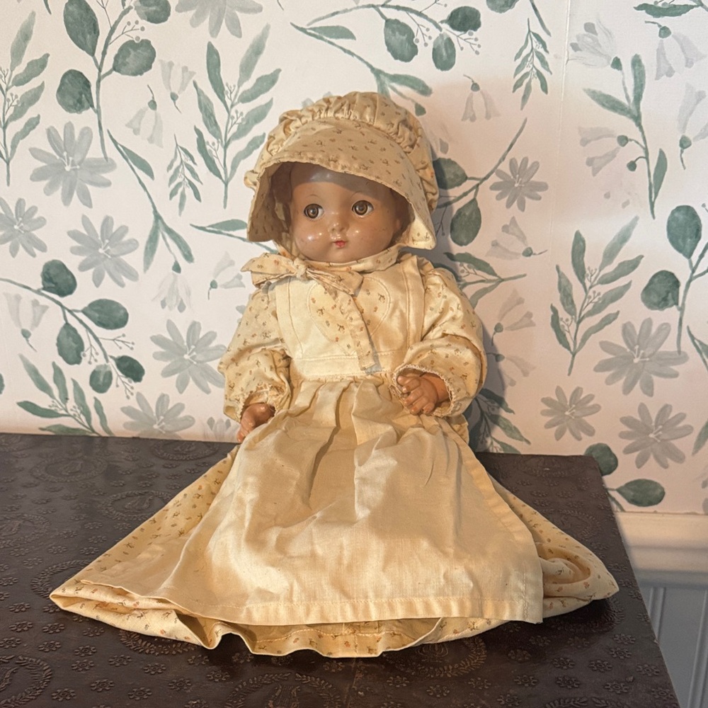 Vintage 18” Effanbee Doll with Bonnet